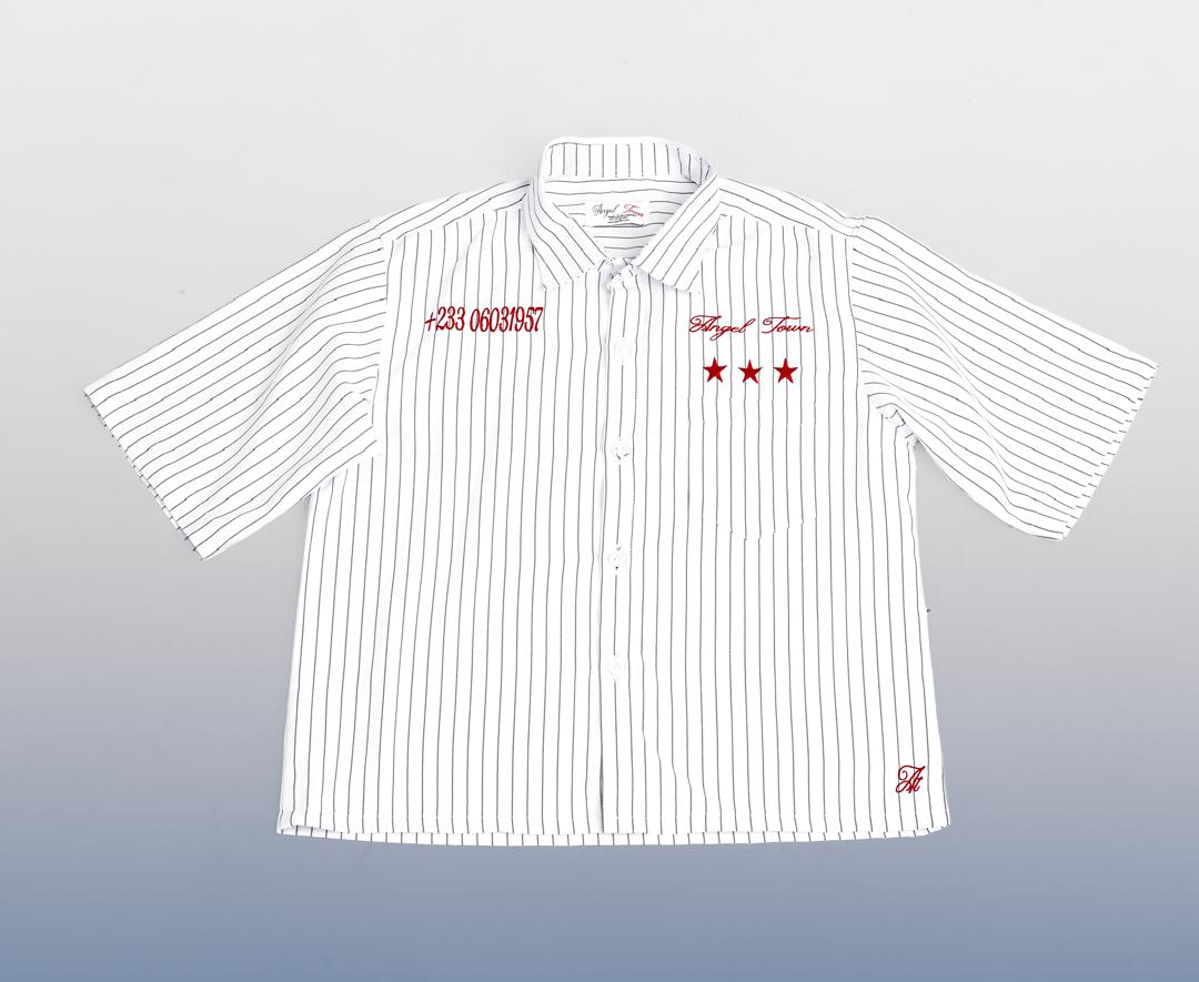 HB Strip White Shirt