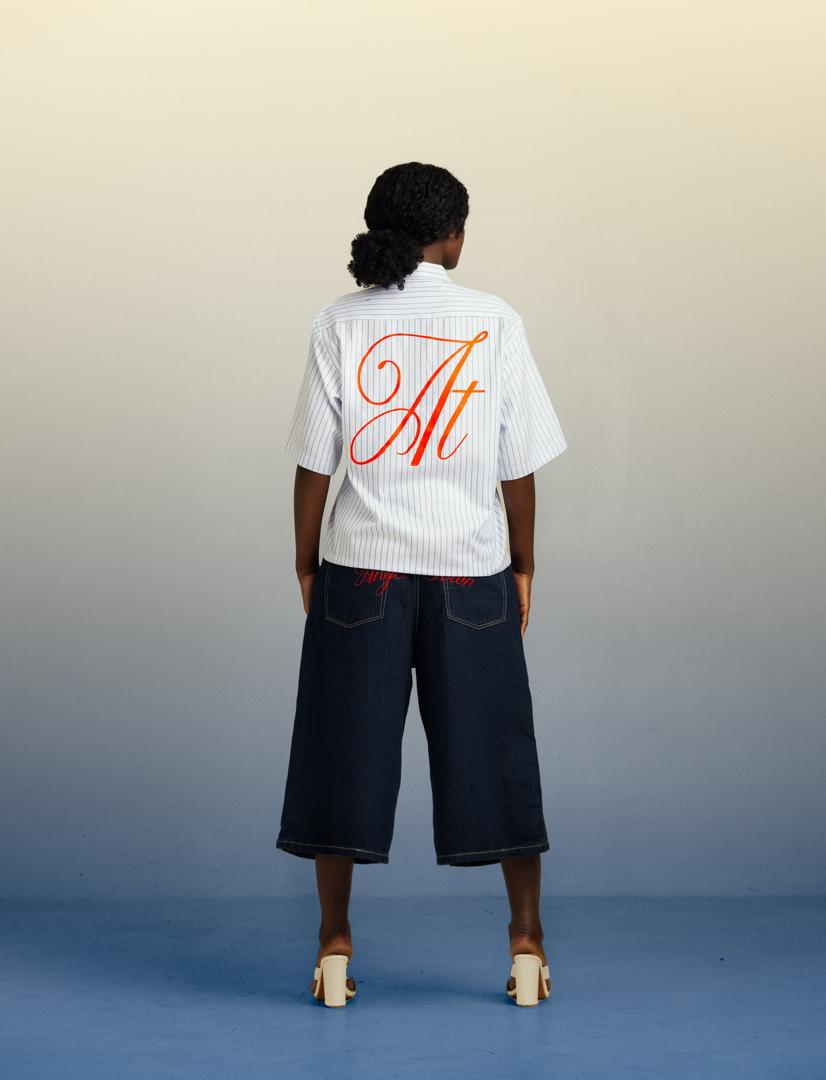 HB Strip White Shirt